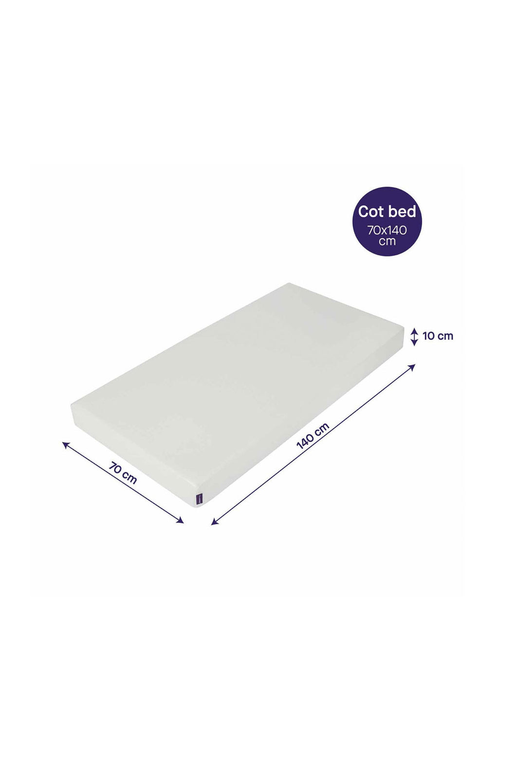 Clevamama Anti-Allergy Cot Bed Mattress 140cm x 70cm