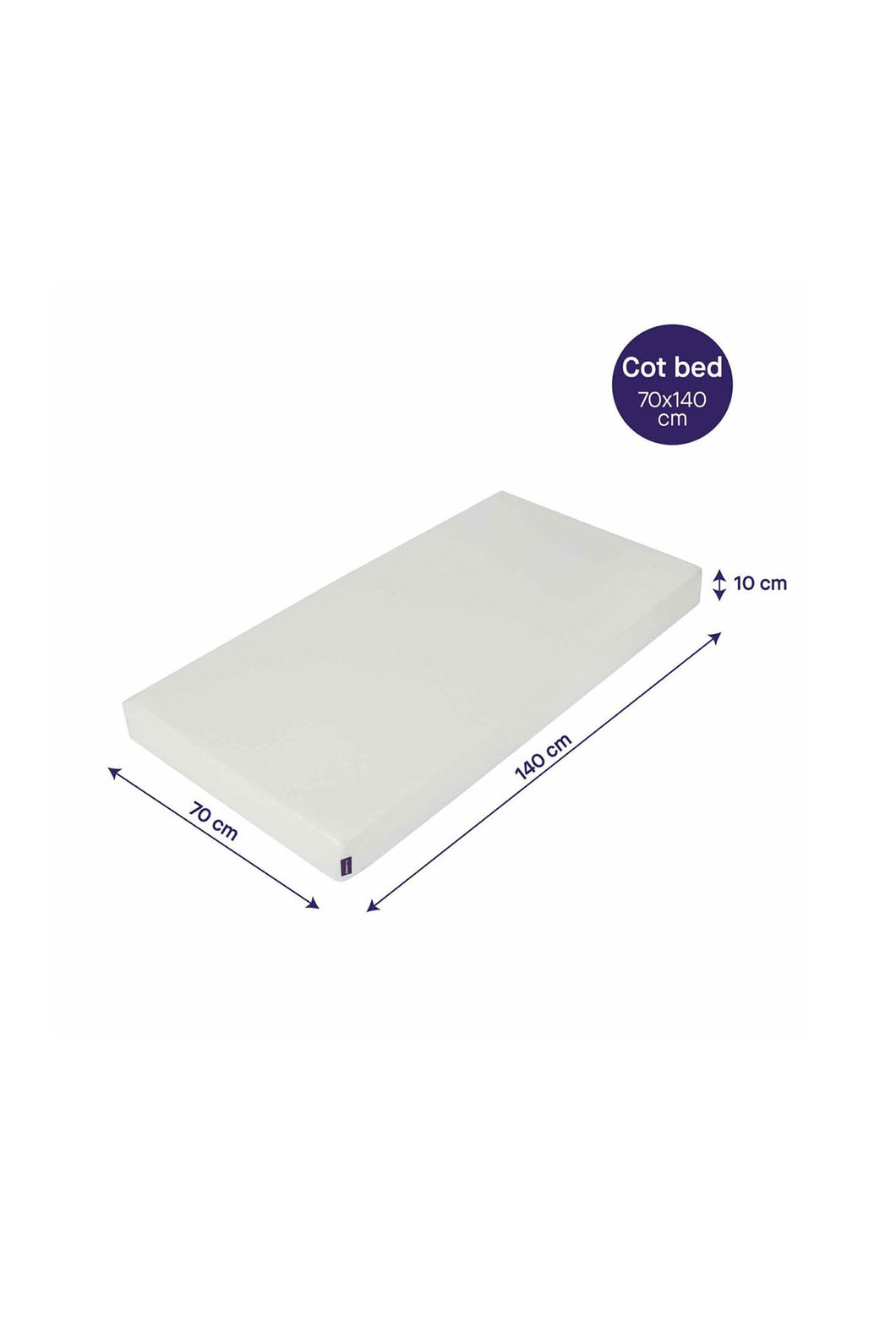 Clevamama Anti-Allergy Mattress Cot Bed 140*70