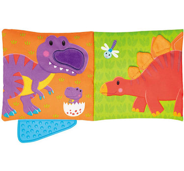 Galt Teether Soft Book Dinosaur