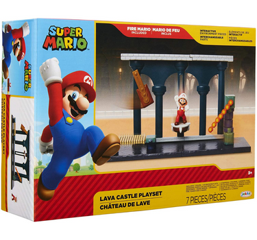 Jakks Super Mario Lava Castle Playset with 2.5in Figure