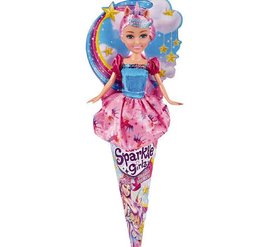 ZURU Sparkle Girlz 10.5in Unicorn Princess Doll In Cone Assorted