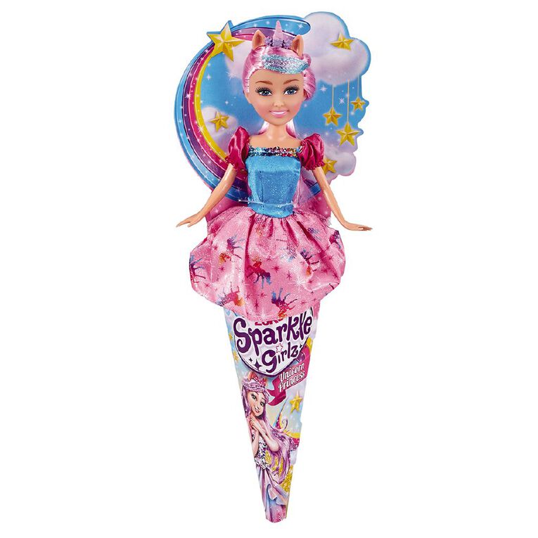 ZURU Sparkle Girlz 10.5in Unicorn Princess Doll In Cone Assorted