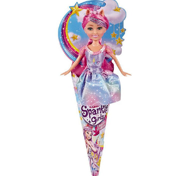 ZURU Sparkle Girlz 10.5in Unicorn Princess Doll In Cone Assorted