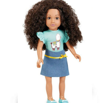 Addo R Friends No Prob-Llama Top & Skirt Set Teal