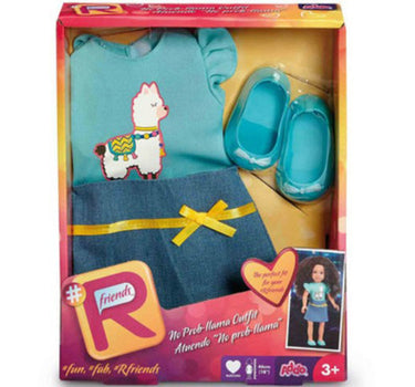 Addo R Friends No Prob-Llama Top & Skirt Set Teal