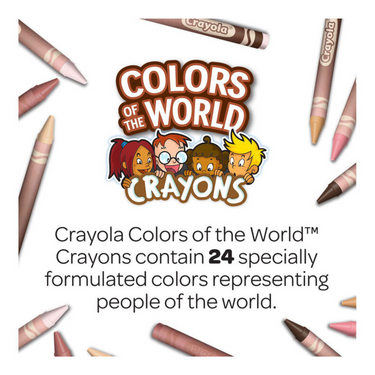 Crayola Colour Of The World Set 24 Crayon