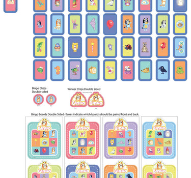 Bluey Bingo'S Bingo Cards