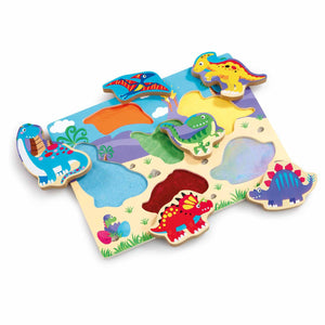 Addo Woodlets Touch & Feel Dino Puzzle