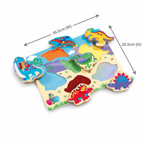 Addo Woodlets Touch & Feel Dino Puzzle
