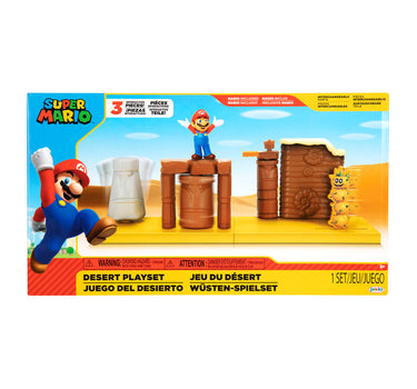Jakks Super Mario Desert Playset & Mario Figure