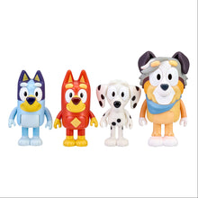 Load image into Gallery viewer, Bluey &amp; Family Figure 4 Packs Bluey, Chloe, Calypso &amp; Rusty
