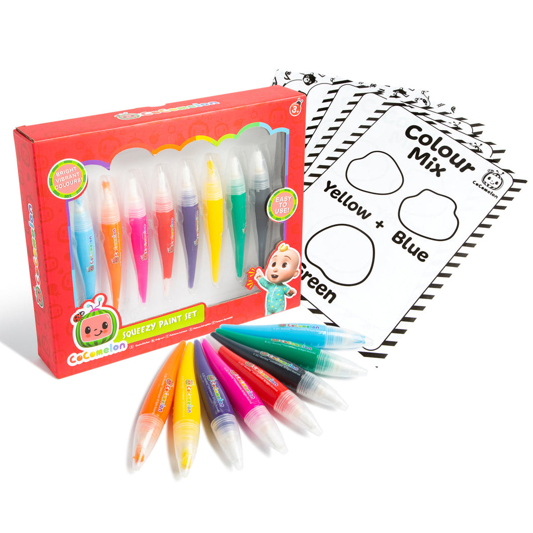 Cocomelon Squeezy Paint Set