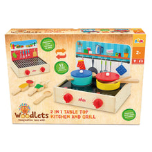 Load image into Gallery viewer, Addo Woodlets 2 In 1 Table Top Kitchen And Grill
