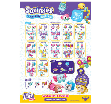 Little Live Pets Squirkies Metallic Cheeky Pop Monkey 3 Packs