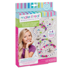 Load image into Gallery viewer, Make It Real Block N Rock Charm Bracelets Craft Set
