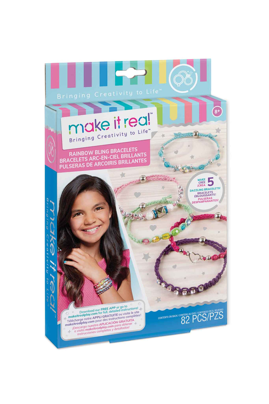 Make It Real Rainbow Bling Bracelets