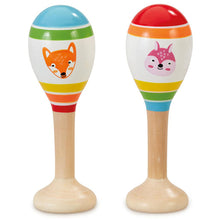 Load image into Gallery viewer, Addo Woodlets Wooden Maraca Assorted
