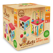 Load image into Gallery viewer, Addo Woodlets 5 In 1 Activity Cube V2
