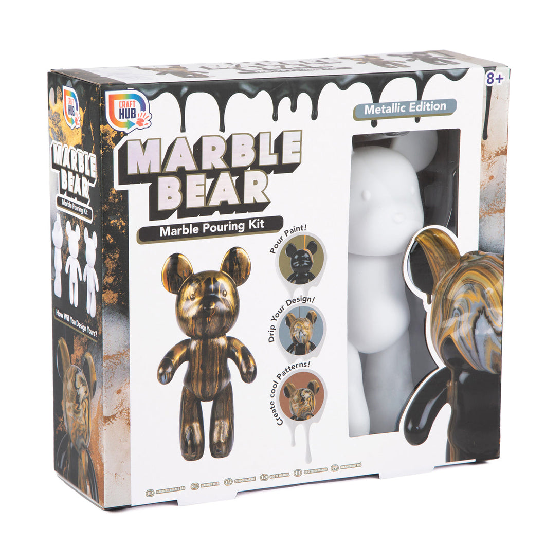 RMS Craft Hub Marble Bear Pouring Craft Kit Metallic