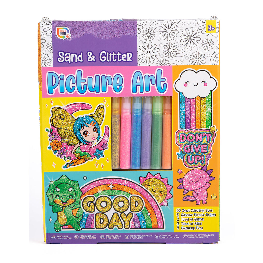RMS Craft Hub Sand & Glitter Picture Art