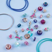 Load image into Gallery viewer, Make It Real True Blue Halo Charms Bracelet Craft Set
