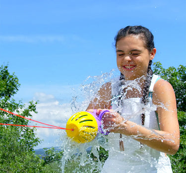 Character Option Stay Active Splash Atom Water Balloon Game