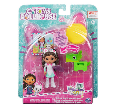 Spinmaster Gabby's Dollhouse Gabby's the Brave and Dragon Figure Set