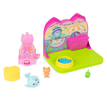 Spinmaster Gabby's Dollhouse KitTY Narwhals Carnival Room Playset