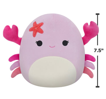 Squishmallows 7.5in Plush Cailey the Crab with Starfish