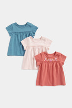 Load image into Gallery viewer, Mothercare Multi Frilled T-Shirts - 3 Pack
