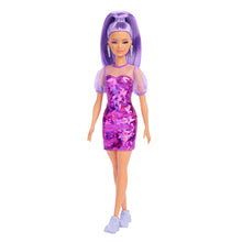 Load image into Gallery viewer, PURPLE METALLIC DRESS
