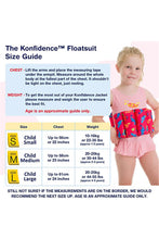 Load image into Gallery viewer, Konfidence Floatsuit Mia/Friends Navy 4-5Yrs

