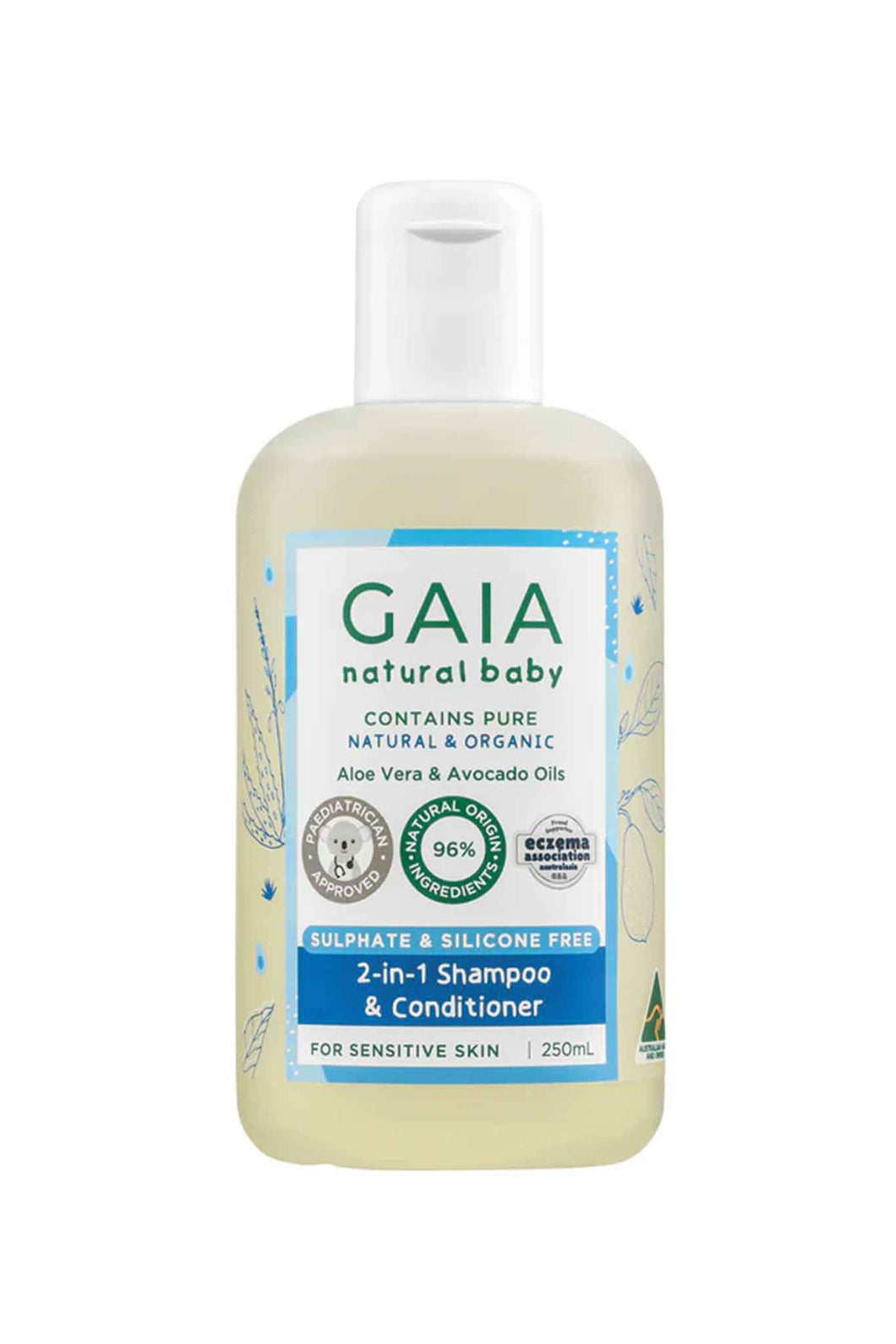 Gaia Baby 2in1 Shampoo & Conditioner 250ml