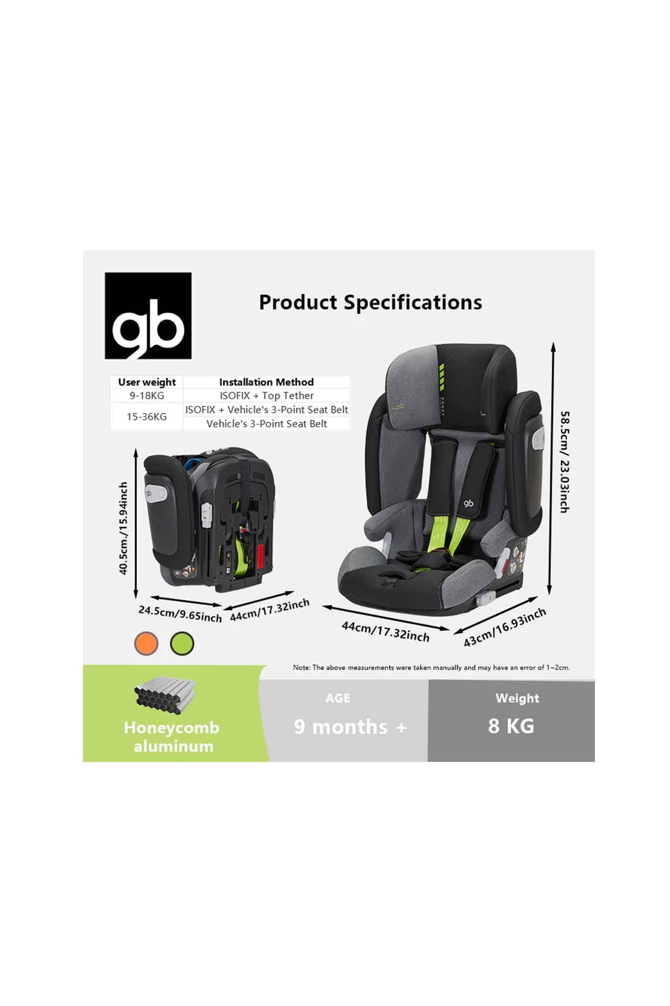 GB Pockit Armor Car Seat