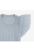 Load image into Gallery viewer, Gingersnaps Pointelle Top with Frill Sleeves

