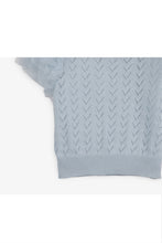 Load image into Gallery viewer, Gingersnaps Pointelle Top with Frill Sleeves
