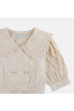 Load image into Gallery viewer, Gingersnaps Embroidered Top with Peter Pan Collar
