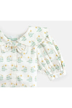 Load image into Gallery viewer, Gingersnaps Floral with Bow Top
