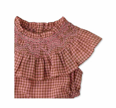 Gingersnaps Gingham Top with Side Cut Outs