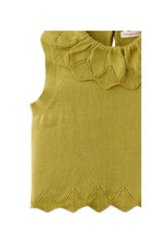 Load image into Gallery viewer, Gingersnaps Scalloped Edge Neck and Hem Knitted Top
