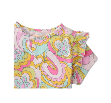 Gingersnaps Psychedelic Print Jersey Bodysuit