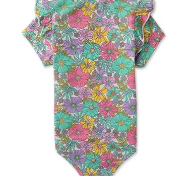 Gingersnaps Floral Print Jersey Bodysuit