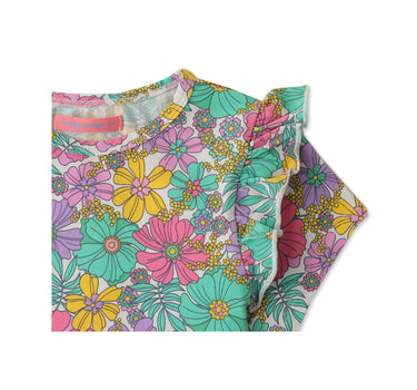 Gingersnaps Floral Print Jersey Bodysuit