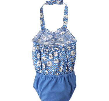 Gingersnaps Retro Floral Bodysuit with Rib Bottom
