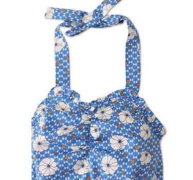 Gingersnaps Retro Floral Bodysuit with Rib Bottom