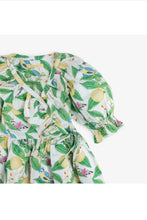 Load image into Gallery viewer, Gingersnaps Puff Sleeves Wrap Around Dress
