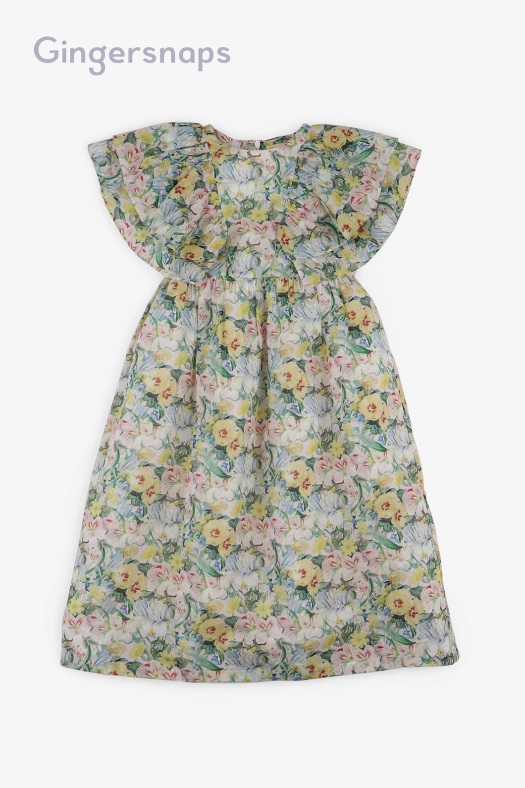 Gingersnaps Ruffle Sleeves Maxi Dress