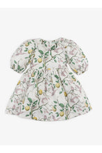 Load image into Gallery viewer, Gingersnaps Puff Sleeves Printed Linen Dress

