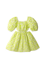 Load image into Gallery viewer, Gingersnaps Gingham Embroidered Eyelet Cut Out Dress
