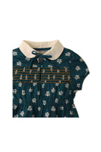Load image into Gallery viewer, Gingersnaps Ditsy Print Dress W/ Contrast Peter Pan Collar
